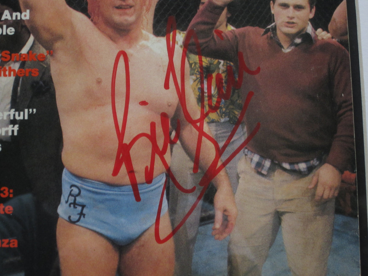 Ric Flair Hand Signed Autographed 1984 Wrestling's Main Event Magazine –  Five Star Collectibles, image size:1200x900