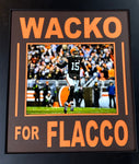 Cleveland Browns Joe Flacco Unsigned 8x10 Photo Framed with Matting & Cutout Lettering