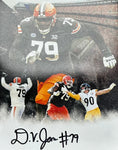 Cleveland Browns Dawand Jones Hand Signed Autographed 8x10 Photo Includes COA