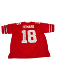 The Ohio State University Buckeyes Will Howard Hand Signed Autographed Custom Red Jersey Includes SWAU COA