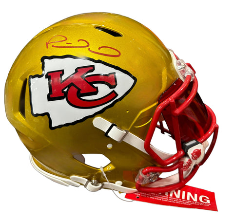 Kansas City Chiefs Patrick Mahomes Hand Signed Autographed Flash Alternate Authentic Full-Size Helmet Includes Beckett Witnessed COA