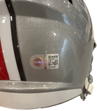 The Ohio State University Buckeyes Jack Sawyer Hand Signed Autographed Authentic Full-Size Silver Helmet with 2024 National Champs & Scoop and Score Inscriptions Includes SWAU COA