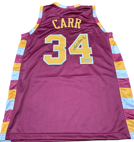 Cleveland Cavaliers Austin Carr Hand Signed Autographed Custom Wine Jersey Includes Beckett COA