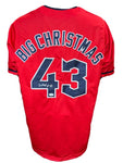 Cleveland Guardians Jhonkensy "Big Christmas" Noel Hand Signed Autographed Custom Red Jersey Includes JSA COA