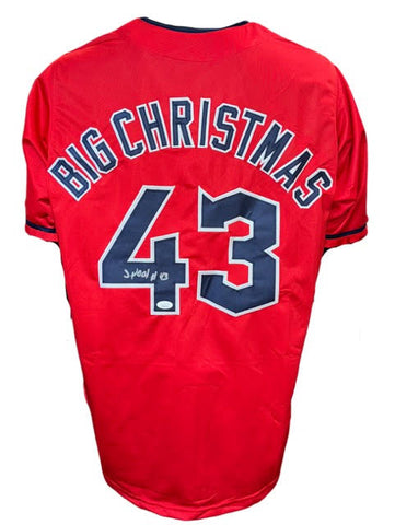Cleveland Guardians Jhonkensy "Big Christmas" Noel Hand Signed Autographed Custom Red Jersey Includes JSA COA
