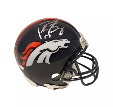 Denver Broncos Peyton Manning Hand Signed Autographed Mini Helmet Includes Steiner COA