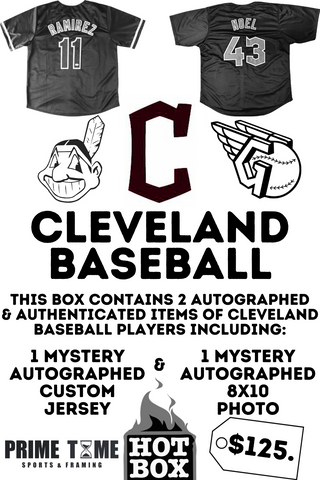 Cleveland Indians or Guardians Baseball Autographed Mystery Hot Box