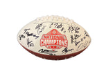 The Ohio State University Buckeyes Team Signed National Championship Logo Football with 2024 Championship Game MVP Will Howard Inscription Includes SWAU COA