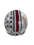 The Ohio State University Buckeyes Quinshon Judkins Hand Signed Autographed National Championship Mini Helmet Includes SWAU COA