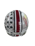 The Ohio State University Buckeyes Quinshon Judkins Hand Signed Autographed National Championship Mini Helmet Includes SWAU COA