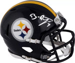 Pittsburgh Steelers Ben Roethlisberger Hand Signed Autographed Black Mini Helmet Includes Fanatics Authentic COA