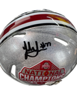 The Ohio State University Buckeyes Jack Sawyer Hand Signed Autographed National Championship Mini Helmet Includes SWAU COA