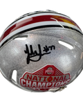 The Ohio State University Buckeyes Jack Sawyer Hand Signed Autographed National Championship Mini Helmet Includes SWAU COA