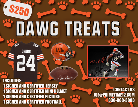 Cleveland Browns Dawg Treats Autographed Mystery Box