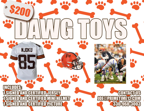 Cleveland Browns Dawg Toys Autographed Mystery Box