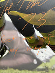 Cleveland Browns Joe Thomas Hand Signed Autographed 30x40 Canvas with Get Out Of My Way! Inscription Beckett Witnessed COA