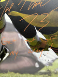 Cleveland Browns Joe Thomas Hand Signed Autographed 30x40 Canvas with Get Out Of My Way! Inscription Beckett Witnessed COA