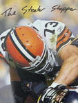 Cleveland Browns Joe Thomas Hand Signed Autographed 30x40 Canvas with HOF 2023, The Steeler Stopper, 10x Pro Bowl, NFL's Ironman, & 10,363 Consecutive Snaps Inscriptions JSA COA