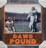 Cleveland Browns Hanford Dixon Hand Signed Autographed 16x20 Photo Framed with Suede Matting & Cutout Lettering Includes COA