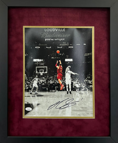 Cleveland Cavaliers Max Strus Hand Signed Autographed 11x14 Photo Framed with Suede Matting Includes JSA COA
