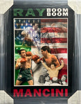 Ray "Boom Boom" Mancini Hand Signed Autographed 16x20 Photo Framed with Suede Matting & Cutout Lettering Includes COA