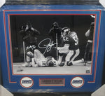 New York Giants Lawrence Taylor Hand Signed Autographed 16x20 Photo Framed with Matting Includes Beckett Witnessed COA