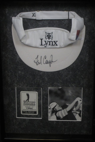 Fred Couples Hand Signed Autographed Golf Visor Framed with Matting Includes JSA COA