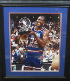 Los Angeles Lakers 1992 NBA All-Star Magic Johnson Hand Signed Autographed 16x20 Photo with 92 MVP Inscription Framed with Matting Includes PSA COA