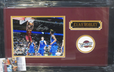 Cleveland Cavaliers Evan Mobley Hand Signed Autographed 8x10 Photo Framed with Matting Includes JSA COA