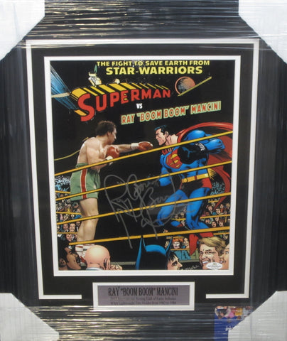 Ray "Boom Boom" Mancini Hand Signed Autographed 11x14 Photo Framed with Matting Includes COA