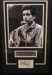 Bob Dylan Hand Signed Autographed Cut with 11x14 Photo Framed with Matting Includes P.A.A.S Full Letter COA