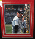 Boston Red Sox Ted Williams Hand Signed Autographed 16x20 Photo Framed with Suede Matting Includes PSA COA