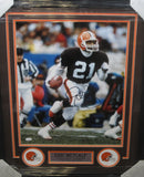Cleveland Browns Eric Metcalf Hand Signed Autographed 16x20 Photo Framed with Matting Includes JSA COA
