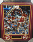 Atlanta Hawks Dominique Wilkins Hand Signed Autographed 16x20 Photo Framed with Matting Includes Tristar COA