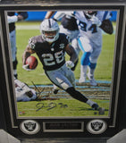 Las Vegas Raiders Josh Jacobs Hand Signed Autographed 16x20 Photo Framed with Matting Includes Player Hologram & Beckett Witnessed COA