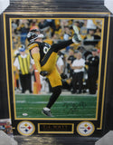 Pittsburgh Steelers T.J. Watt Hand Signed Autographed 16x20 Photo Framed with Matting Includes JSA COA