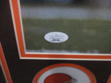 Cleveland Browns Eric Metcalf Hand Signed Autographed 16x20 Photo Framed with Matting Includes JSA COA