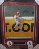 Los Angeles Angels Mike Trout Hand Signed Autographed 16x20 Photo Framed with Matting Includes COA
