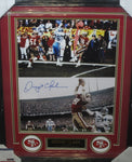 San Francisco 49ers Dwight Clark Hand Signed Autographed 16x20 Photo Framed with Matting Includes PSA COA