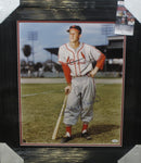 St. Louis Cardinals Stan Musial Hand Signed Autographed 16x20 Photo Framed with Matting Includes JSA COA