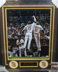San Diego Padres Manny Machado & Fernando Tatis Jr. Hand Signed Autographed 16x20 Photo Framed with Matting Includes JSA COA