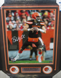 Cleveland Browns Baker Mayfield Hand Signed Autographed 16x20 Photo Framed with Matting Includes Beckett Witnessed COA
