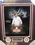 The University of Alabama Crimson Tide Nick Saban Hand Signed Autographed 16x20 Photo Framed with Matting Includes PSA COA