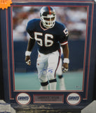 New York Giants Lawrence Taylor Hand Signed Autographed 16x20 Photo with HOF 99 Inscription Framed with Matting Includes Beckett Witnessed COA