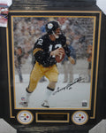 Pittsburgh Steelers Terry Bradshaw Hand Signed Autographed 16x20 Photo Framed with Matting Includes JSA COA