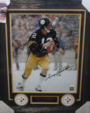 Pittsburgh Steelers Terry Bradshaw Hand Signed Autographed 16x20 Photo Framed with Matting Includes JSA COA