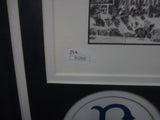 Brooklyn Dodgers Hall of Famers & Stars Hand Signed Autographed 16x20 Stadium Art Print Framed with Matting Includes JSA Full Letter COA