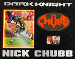 Cleveland Browns Nick Chubb Hand Signed Autographed Photo Framed with Suede Matting, Led Lighting, Video Highlights, XL 3D Logo, & Cutout Lettering Includes JSA COA