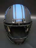Detroit Lions Barry Sanders Hand Signed Autographed Eclipse Replica Full-Size Matte Black Helmet Includes Schwartz Sports Hologram & JSA COA