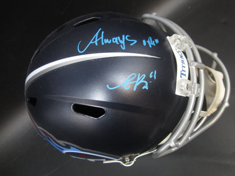 Tennessee Titans A.J. Brown Hand Signed Autographed Replica Full-Size Helmet with Always Open Inscription Includes JSA COA
